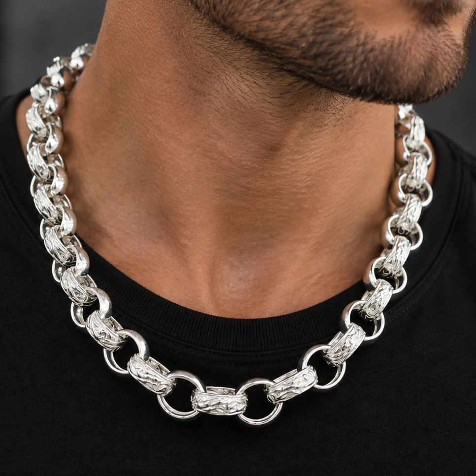 6.8MM STERLING SILVER BELCHER CHAIN