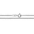 1.2mm RHODIUM PLATED STERLING SILVER CURB CHAIN
