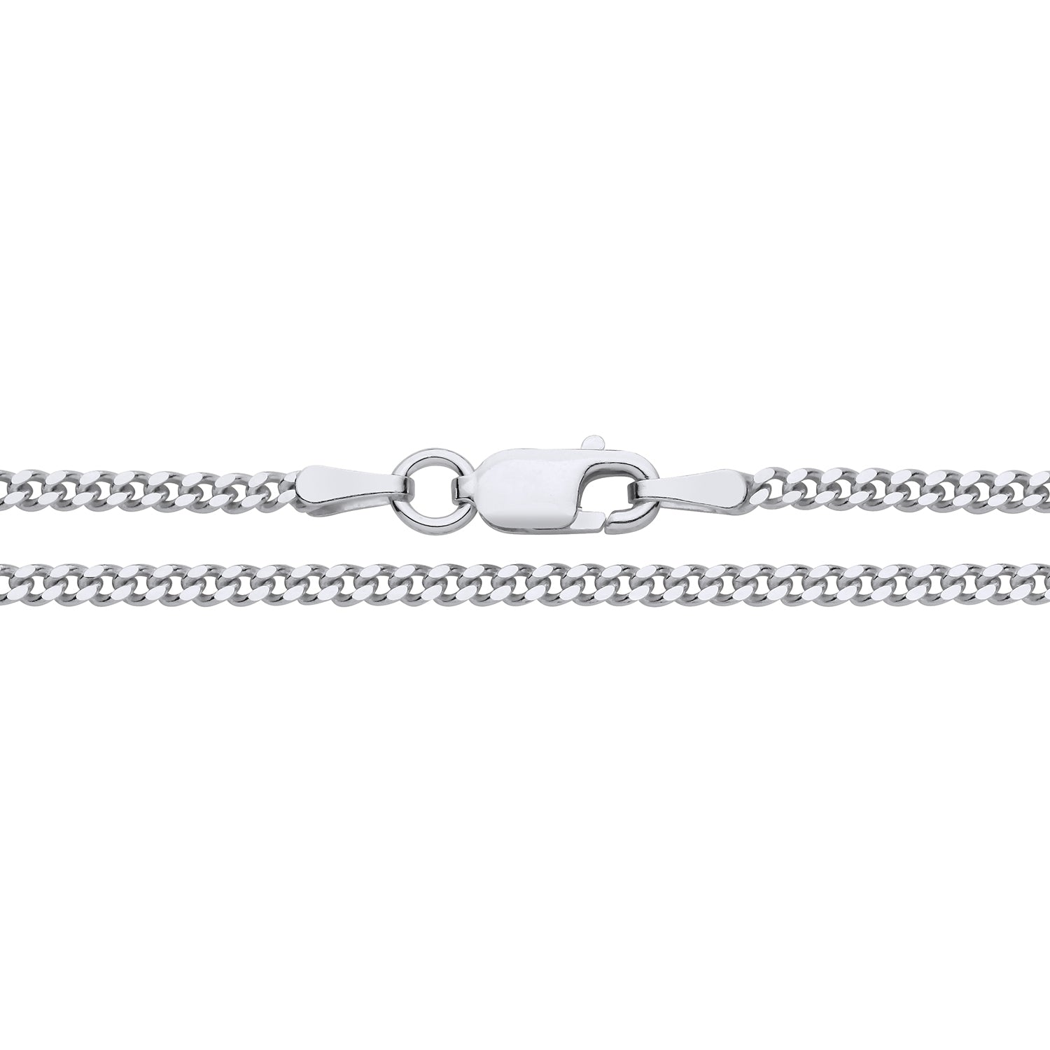 2.2MM STERLING SILVER REGULAR CURB CHAIN