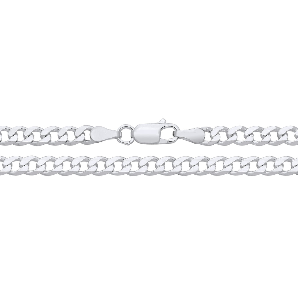 3.8MM STERLING SILVER REGULAR CURB CHAIN