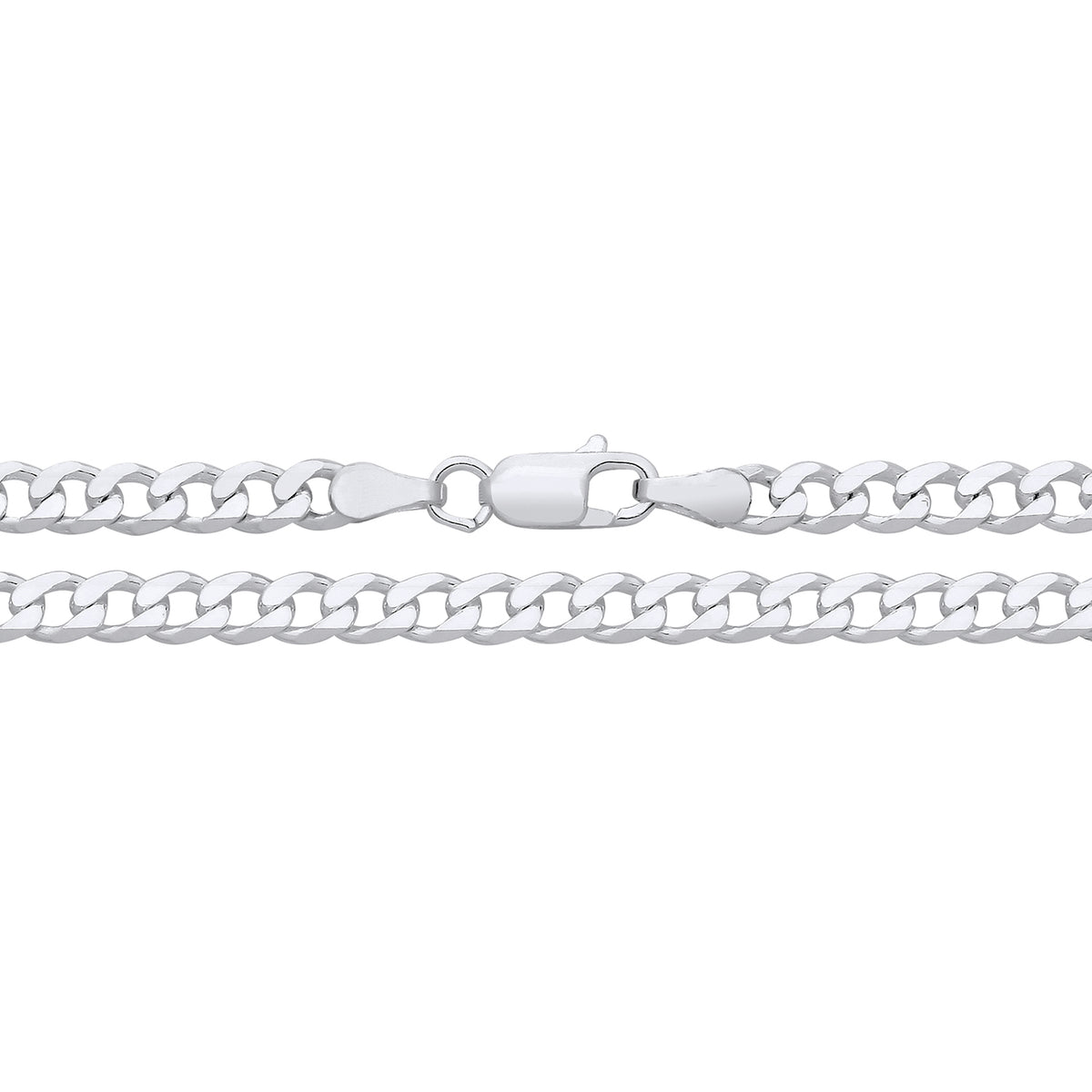 3.8MM STERLING SILVER REGULAR CURB CHAIN