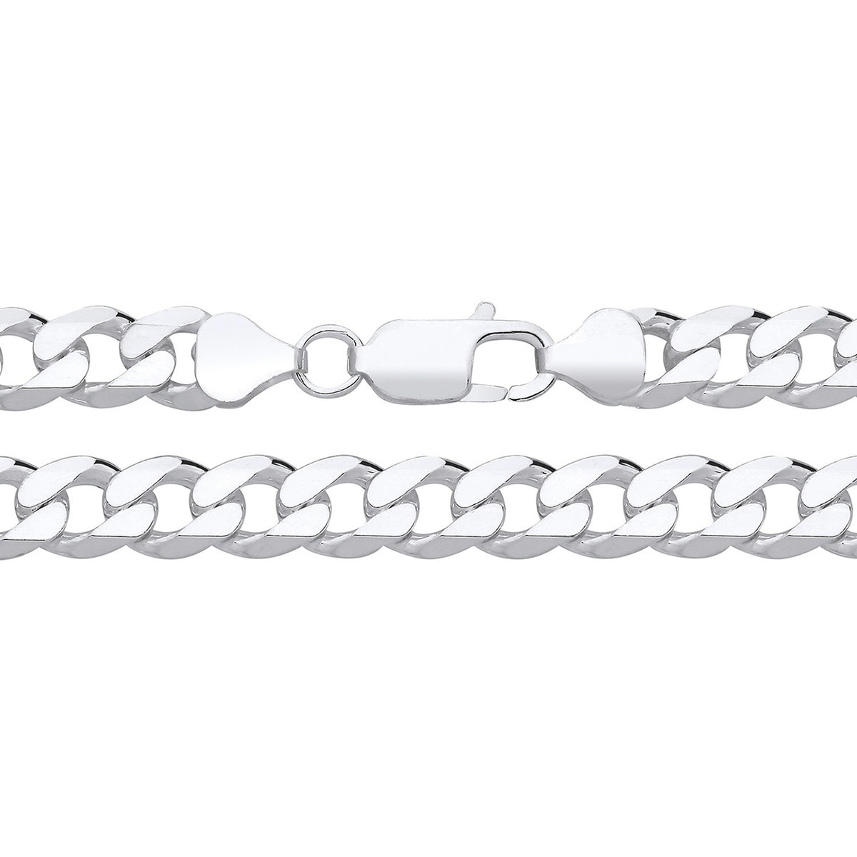 7.8MM STERLING SILVER REGULAR CURB CHAIN