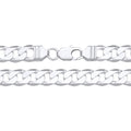 9.5MM STERLING SILVER REGULAR CURB CHAIN