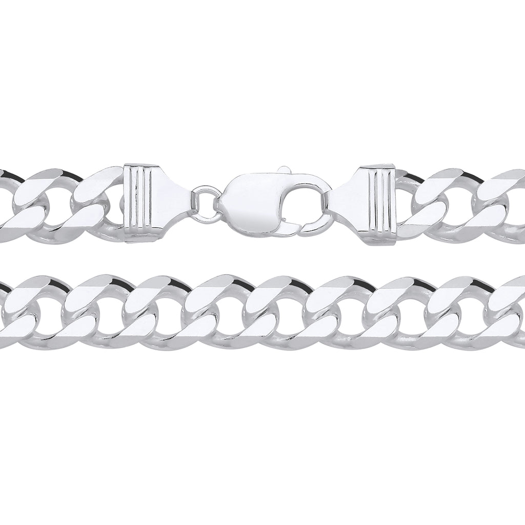 11MM STERLING SILVER REGULAR CURB CHAIN