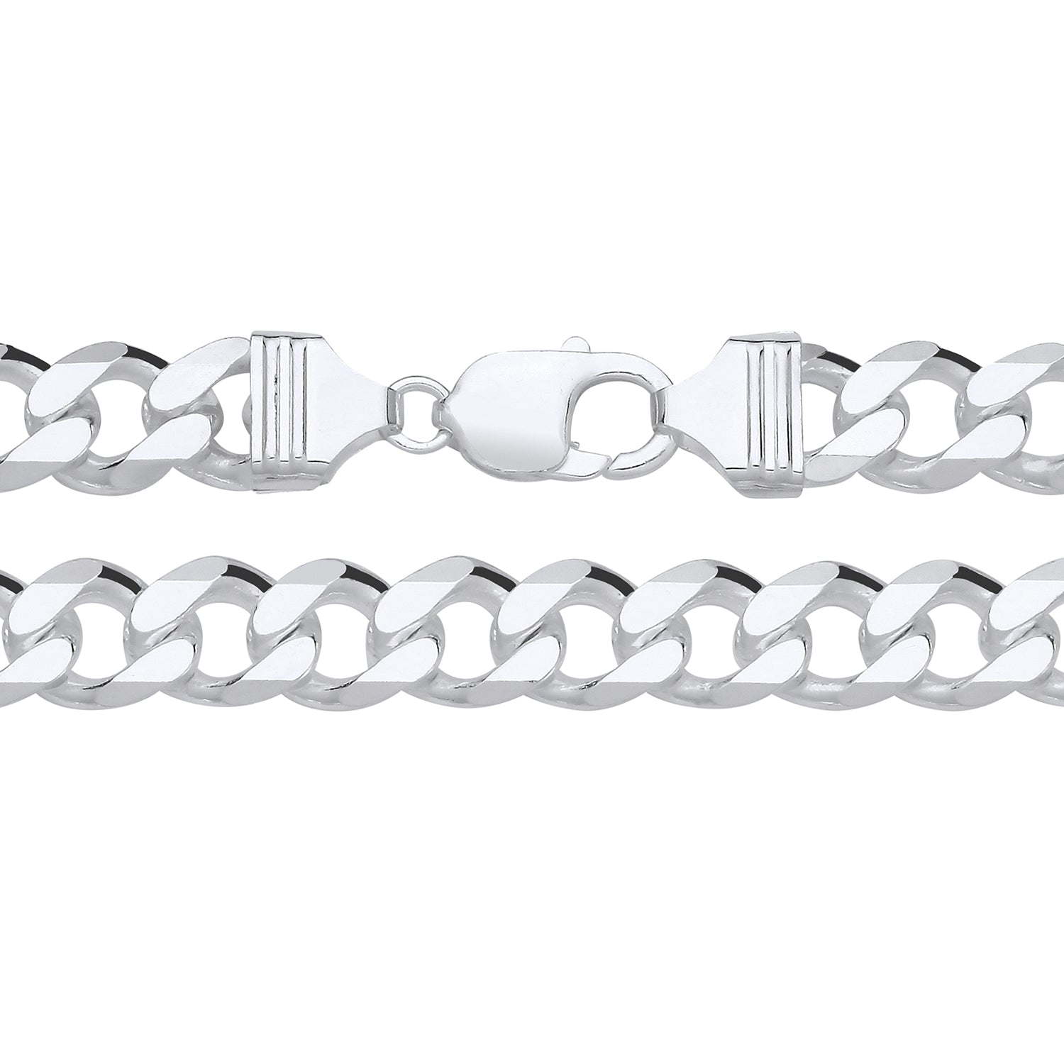 11MM STERLING SILVER REGULAR CURB CHAIN