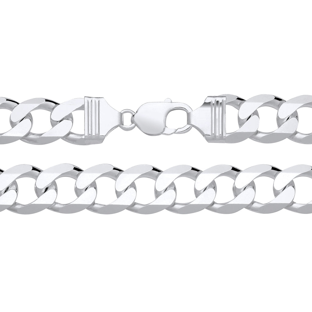 13.5MM STERLING SILVER REGULAR CURB CHAIN
