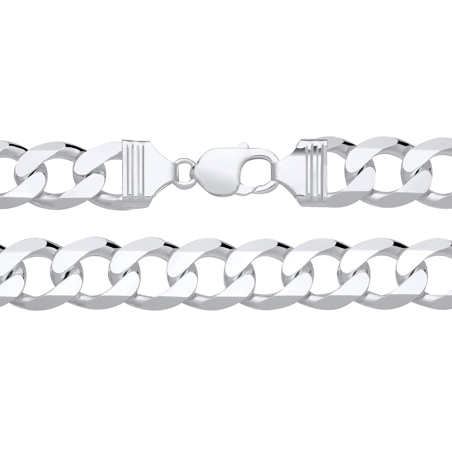 13.5MM STERLING SILVER REGULAR CURB CHAIN
