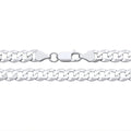 7MM STERLING SILVER FLAT CURB CHAIN