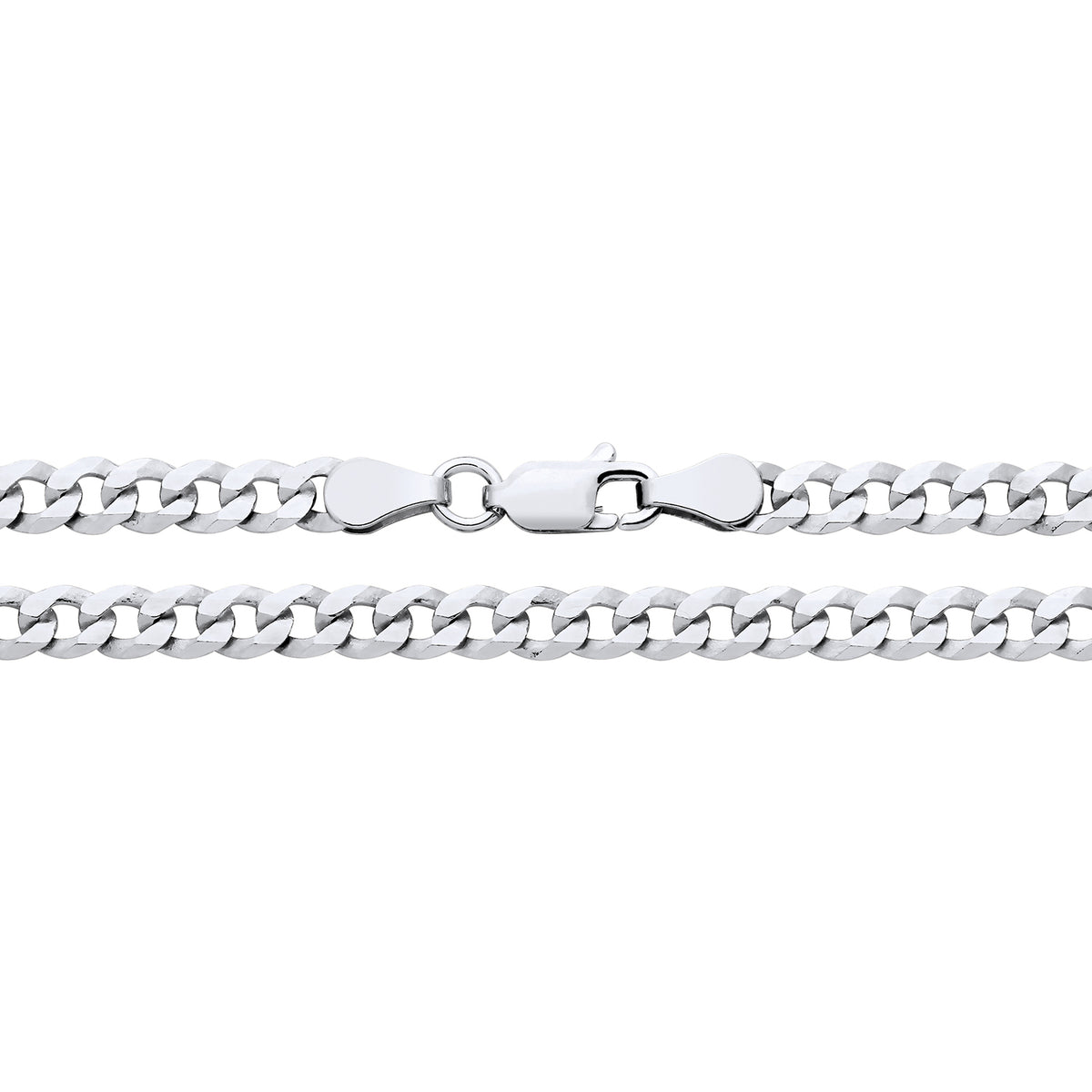 4.2MM STERLING SILVER SUPER FLAT CURB CHAIN