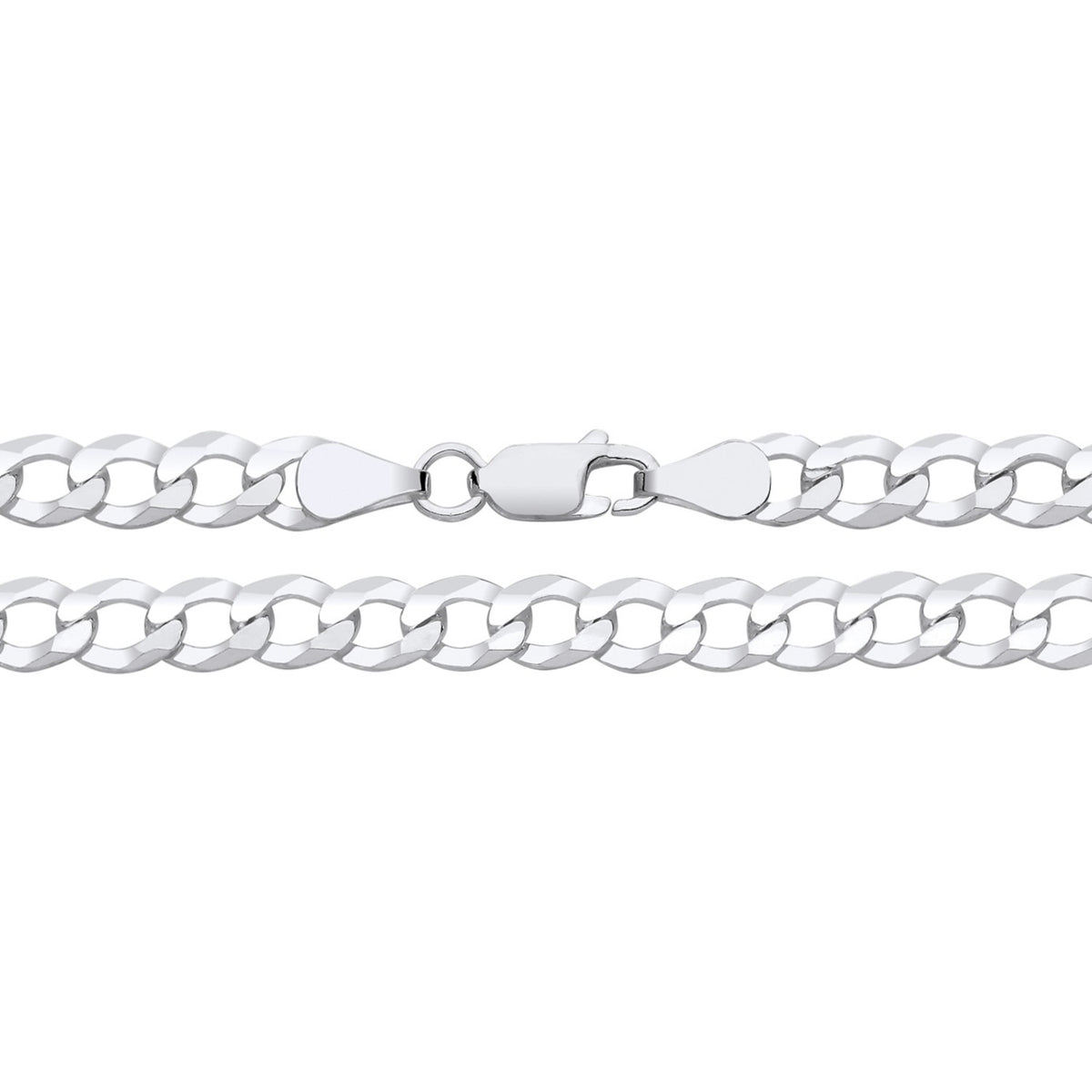 5.8MM STERLING SILVER FLAT CURB CHAIN