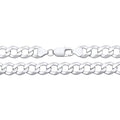 7.3MM STERLING SILVER FLAT CURB CHAIN