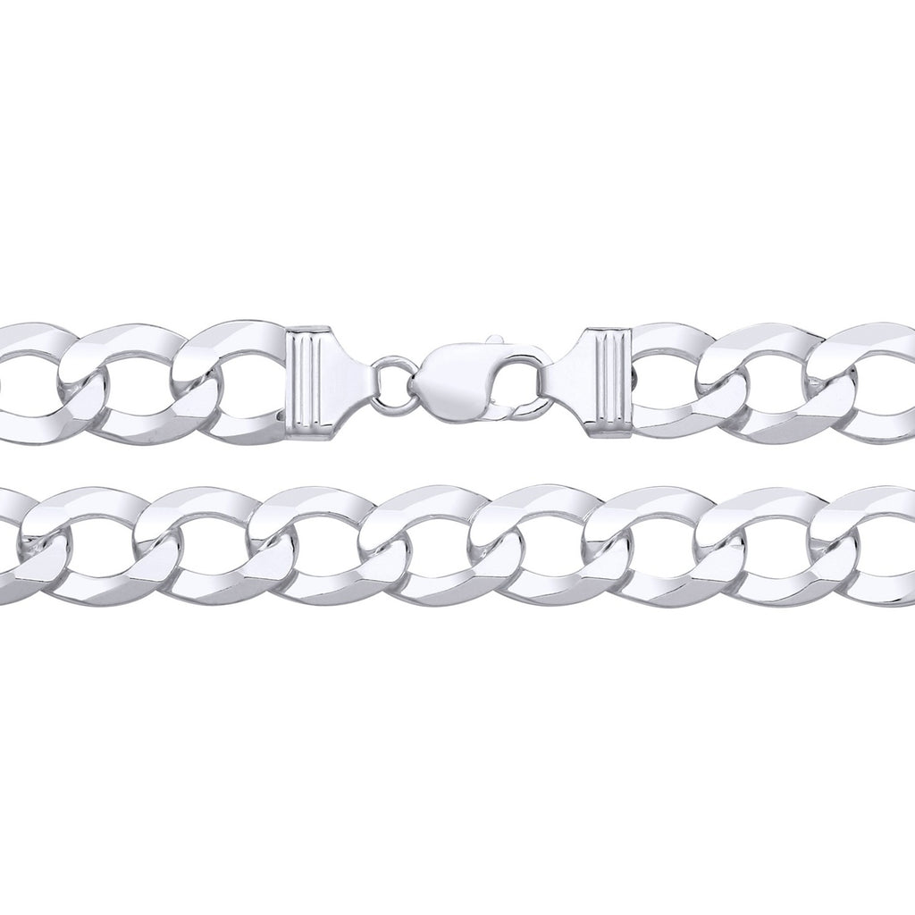 14.5MM STERLING SILVER FLAT CURB CHAIN