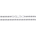 2.75MM STERLING SILVER DIAMOND CUT ROPE CHAIN
