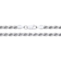 4MM STERLING SILVER DIAMOND CUT ROPE CHAIN