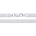 4.4MM STERLING SILVER HERRINGBONE CHAIN NECKLACE