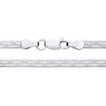 3.4MM STERLING SILVER PATTERNED HERRINGBONE CHAIN