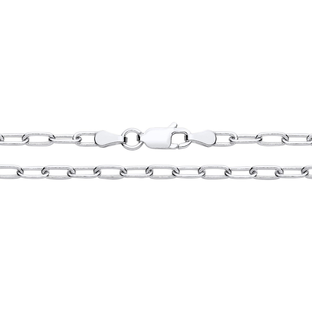 STERLING SILVER 3MM PAPERCLIP CHAIN