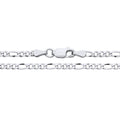 2.9MM STERLING SILVER FLAT FIGARO CHAIN