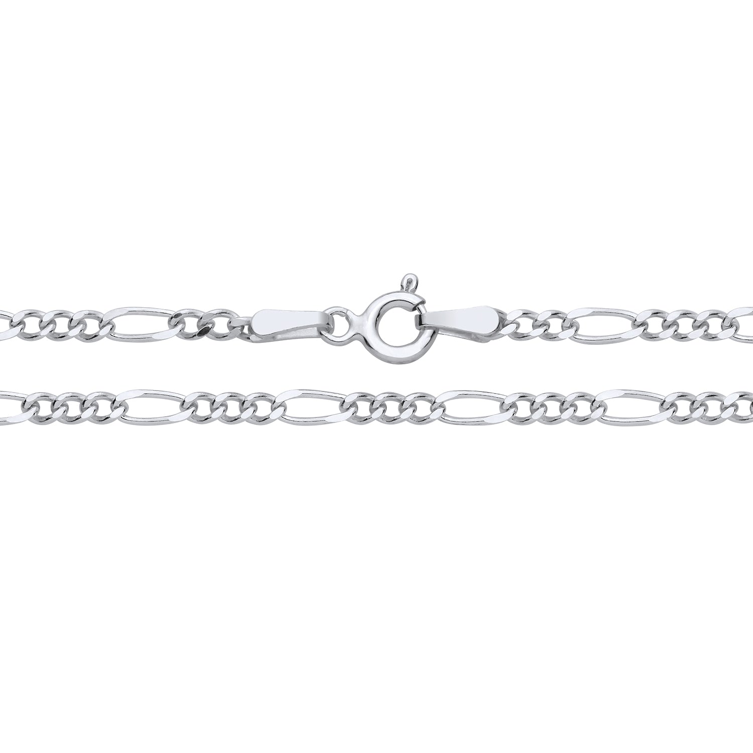 2.5MM STERLING SILVER REGULAR FIGARO CHAIN