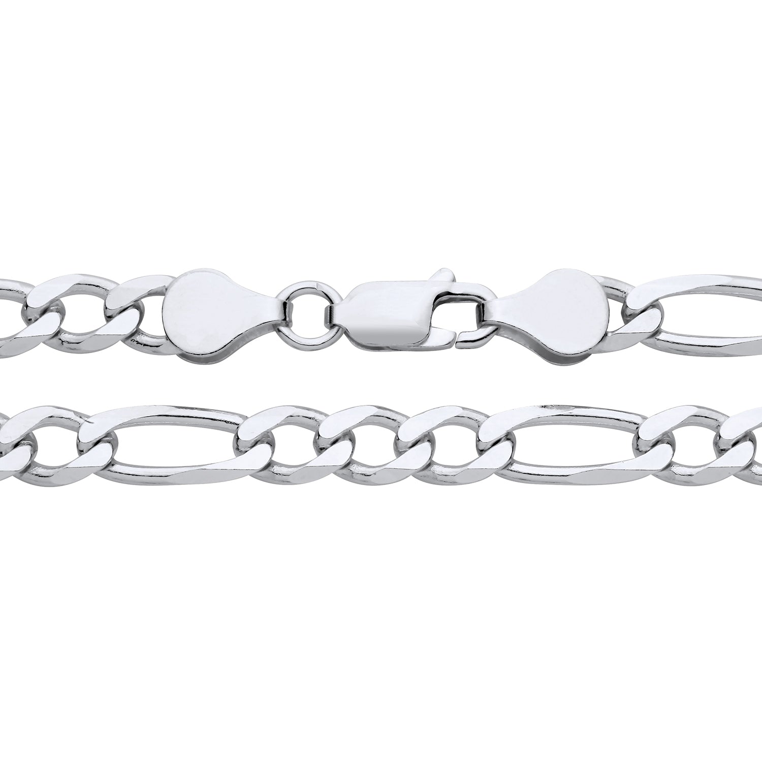5.6MM STERLING SILVER REGULAR FIGARO CHAIN