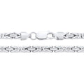 STERLING SILVER 4.2MM BYZANTINE CHAIN