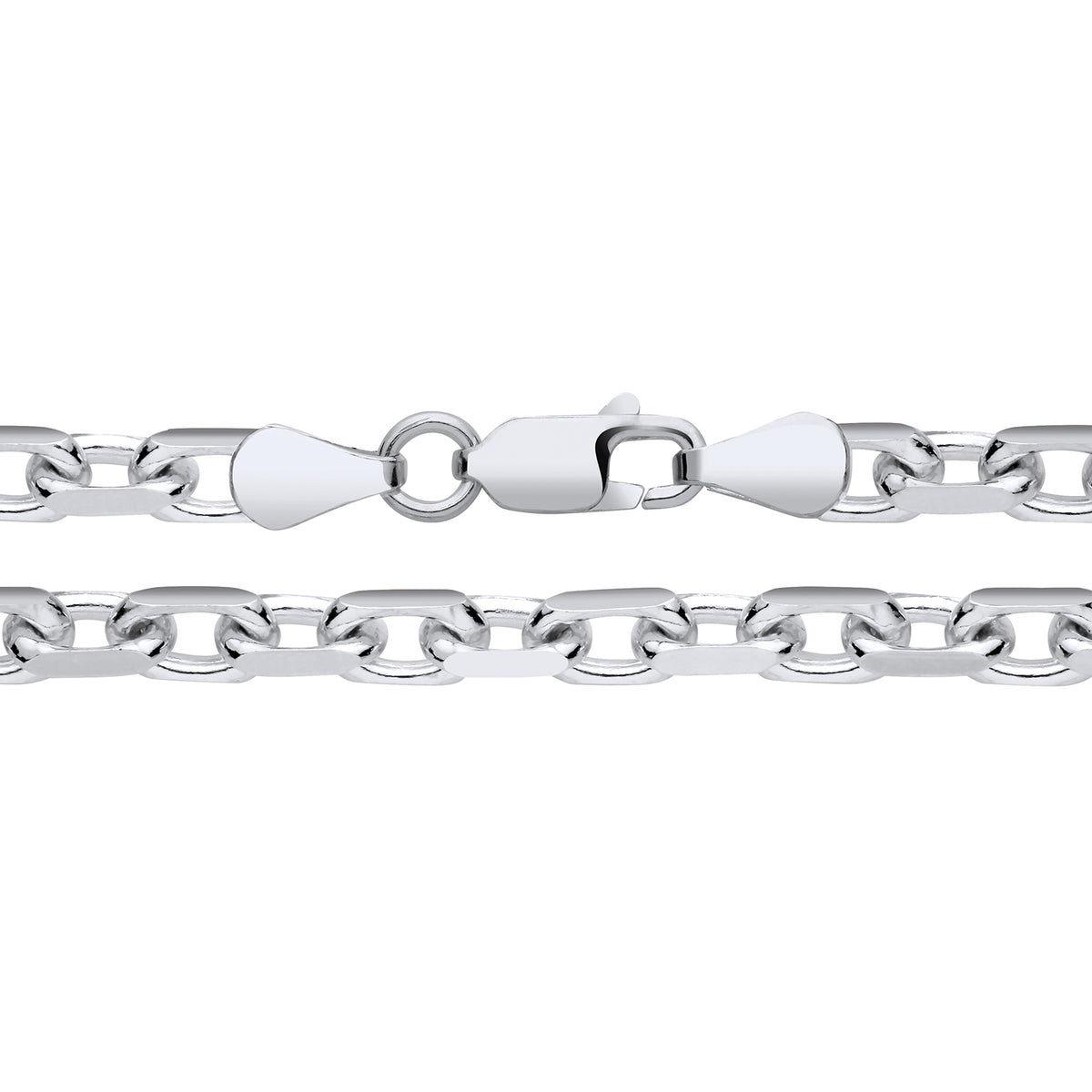 4.5MM STERLING SILVER OVAL D/C BELCHER CHAIN