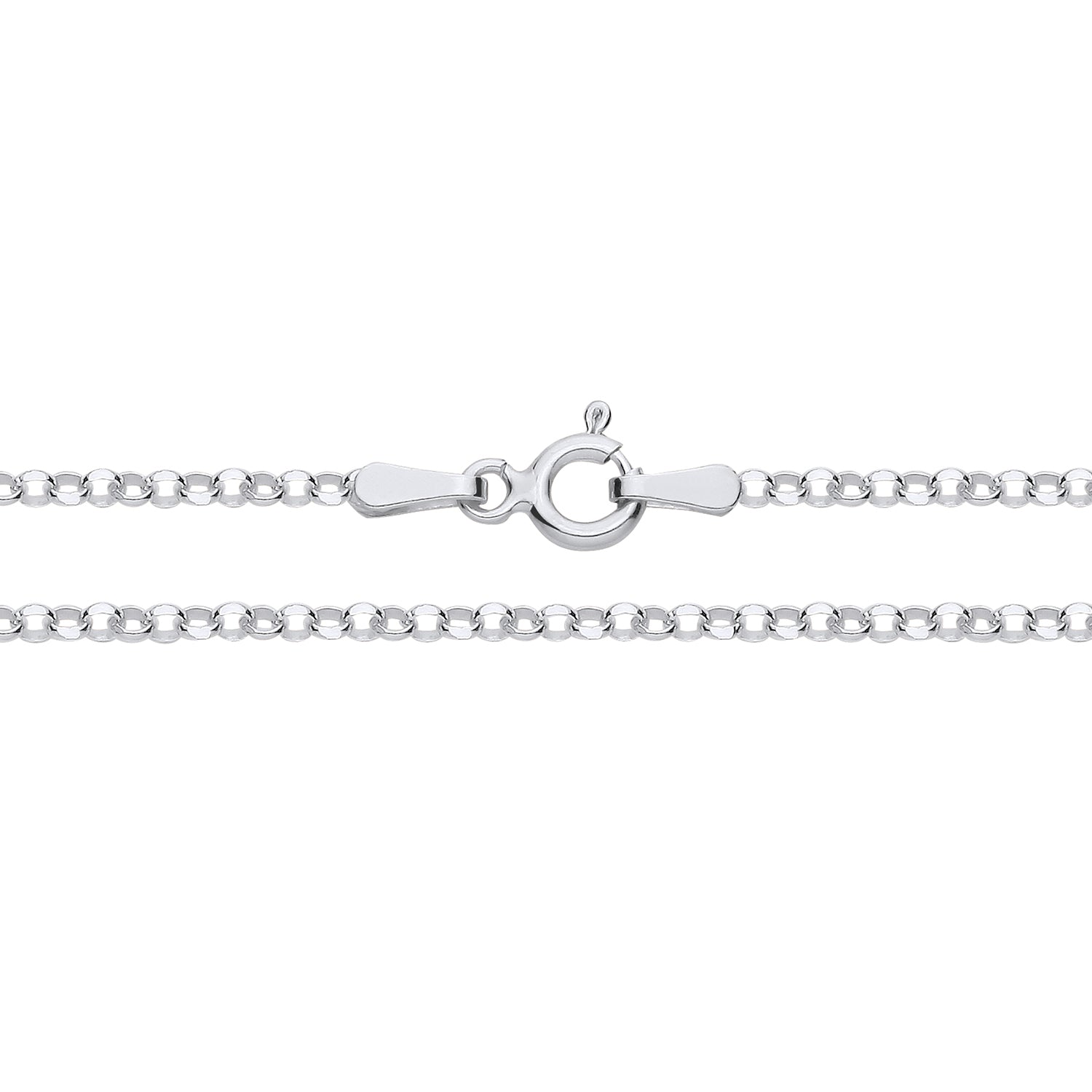 2MM STERLING SILVER D/C BELCHER CHAIN