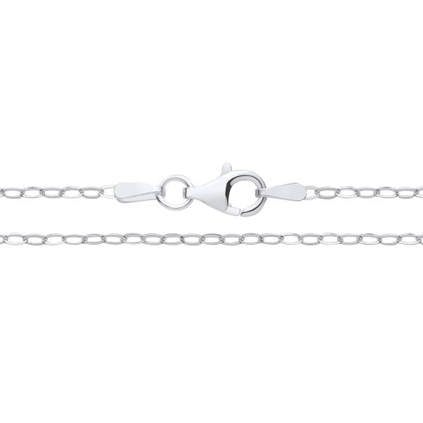 STERLING SILVER 2MM OVAL BELCHER CHAIN