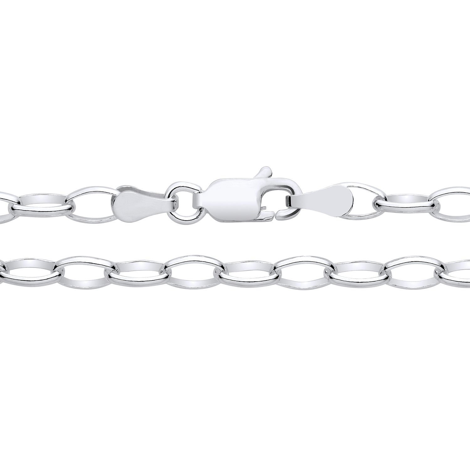 3.5MM STERLING SILVER OVAL BELCHER CHAIN