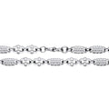 STERLING SILVER 8.25MM STAR & BAR CHAIN