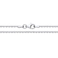 1.8MM RHODIUM PLATED STERLING SILVER OVAL BRILLANTINA CHAIN