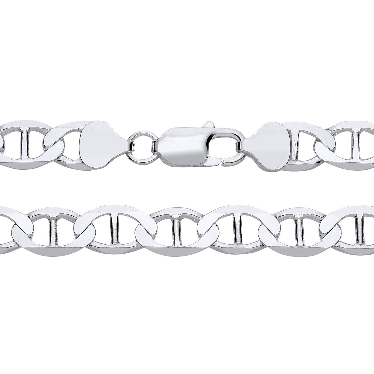 8.2MM STERLING SILVER ANCHOR MARINER CHAIN