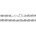 5.5MM STERLING SILVER HOLLOW ROPE CHAIN
