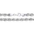 6.7MM STERLING SILVER HOLLOW ROPE CHAIN