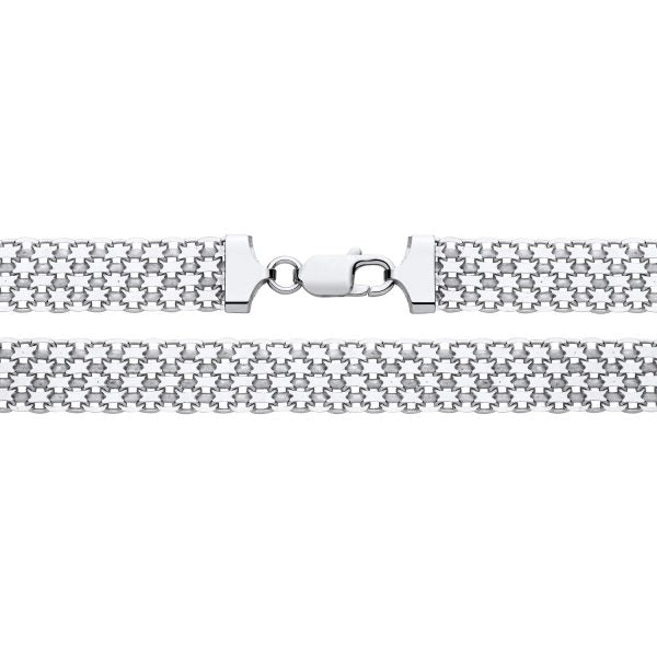 STERLING SILVER 11.5MM BISMARK CHAIN