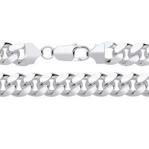 10.2MM STERLING SILVER CUBAN CHAIN