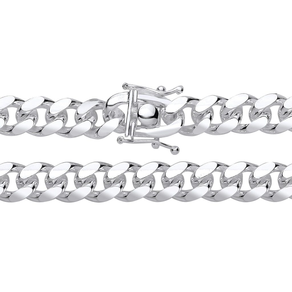 8.3MM STERLING SILVER CUBAN CHAIN BOX LOCK