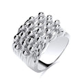 STERLING SILVER HEAVY GENT’S KEEPER RING