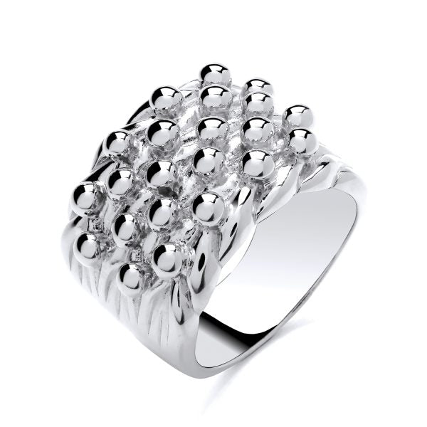 STERLING SILVER HEAVY GENT’S KEEPER RING