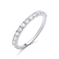 STERLING SILVER ETERNITY BAND CZ RING