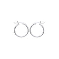 STERLING SILVER 16MM HOOP EARRINGS