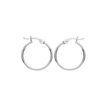 STERLING SILVER 18MM HOOP EARRINGS