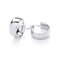 STERLING SILVER 20MM CHUNKY HOOP EARRINGS