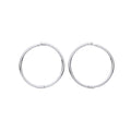 STERLING SILVER 12MM HINGED SLEEPER EARRINGS