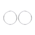 STERLING SILVER 14MM HINGED SLEEPER EARRINGS