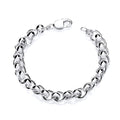 STERLING SILVER GENTS ROLLERBALL BRACELET