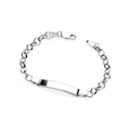 STERLING SILVER BABIES ID BELCHER BRACELET 6.5 INCH