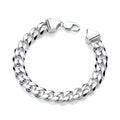STERLING SILVER 11MM CURB BRACELET – HOLLOW
