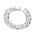 STERLING SILVER 14.5MM GENT’S CAST BRACELET