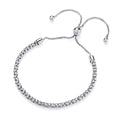 STERLING SILVER BEADED PULL STYLE BRACELET